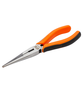 Alicates de boca semirredonda con mangos bi-componentes y acabado lacado, 210 mm  2470 G-200