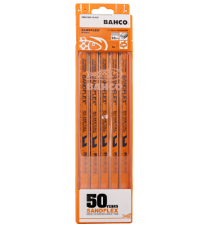 Hoja de sierra de mano bi-metálica Sandflex®, 18 DPP, 250 mm: 100 unidades/caja  3906-250-18-100