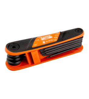 les Torx en navaja con acabaJuego de llaves hexagonado fosfatado y mango suave (8 piezas)  BE-8975B