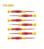 JUEGO DE DESARMADORES DE PRECISION AISLADOS 1000V  7PCS  TOLSEN