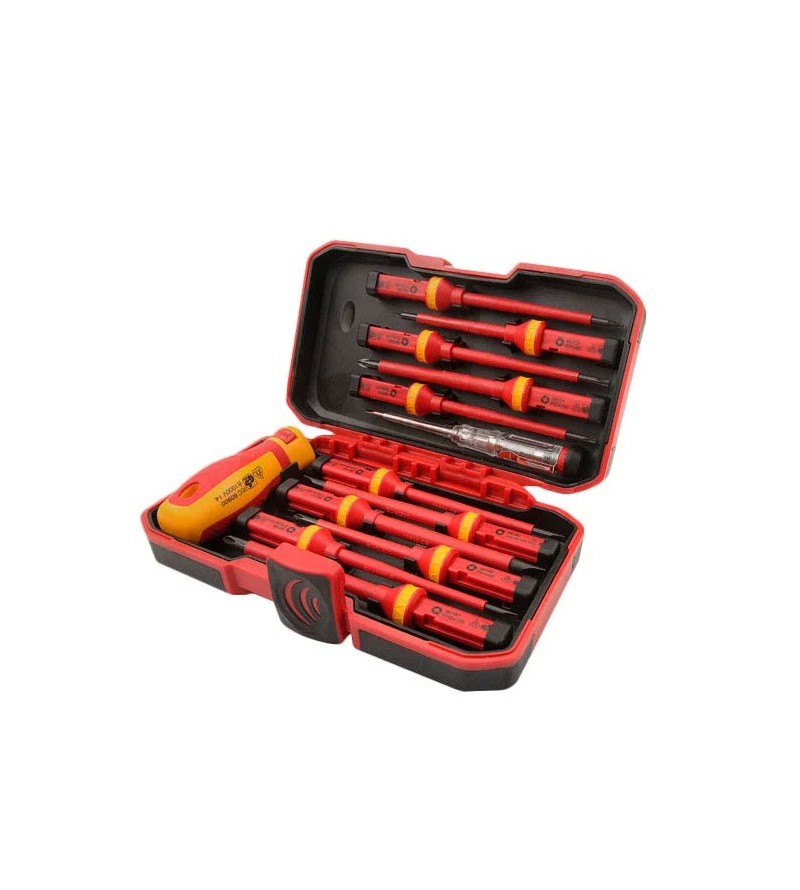 SET DESTORNILLADORES TOLSEN AISLADOS 1000V 38016 13 PIEZAS