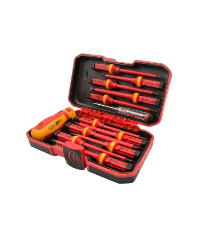 SET DESTORNILLADORES TOLSEN AISLADOS 1000V 38016 13 PIEZAS