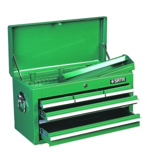 CAJA DE TRES BANDEJAS MAS TAPA METALICA 26"    SATA