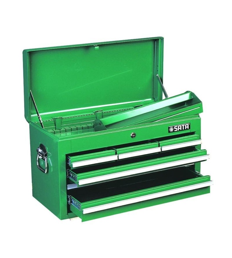 CAJA DE TRES BANDEJAS MAS TAPA METALICA 26"    SATA