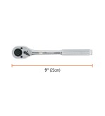 Matraca cuadro 1/2" cabeza de pera de liberación rápida Código: 13410 Clave: M-1249