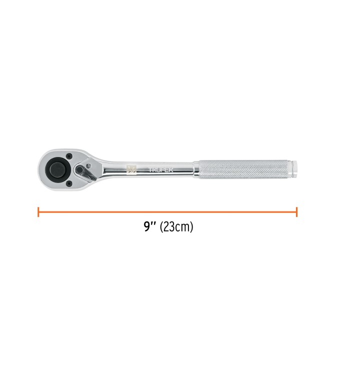 Matraca cuadro 1/2" cabeza de pera de liberación rápida Código: 13410 Clave: M-1249