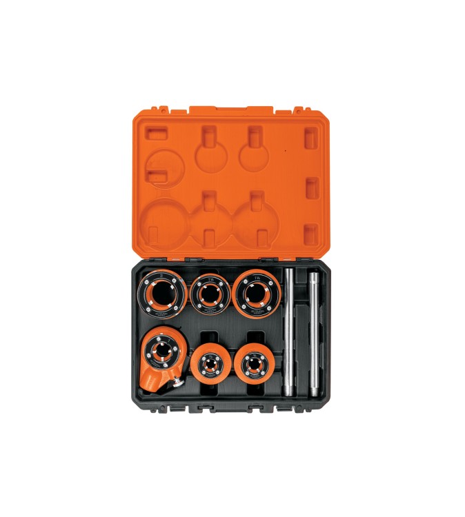 Juego de 7 tarrajas para tubo de 1/2" a 2", Truper Expert Código: 15721 Clave: T-852X