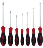 Wiha 30278 Juego de destornilladores ranurados y Phillips de 7 piezas SoftFinish