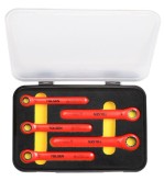 JUEGO DE LLAVES CORONA CON RATCHET AISLADAS 1000V 5PCS   TOLSEN