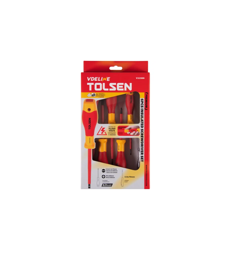 6PCS INSULATED SCREWDRIVERS SET (PREMIUM)
