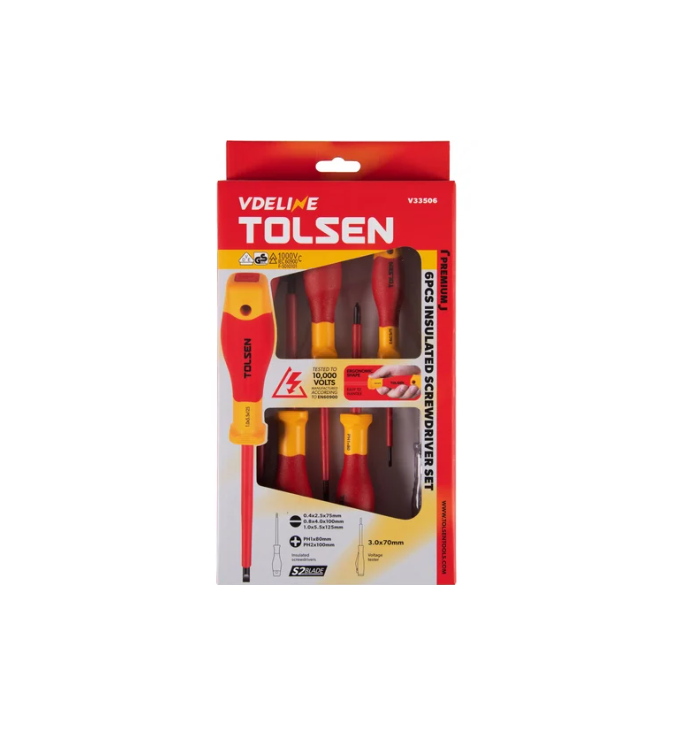 6PCS INSULATED SCREWDRIVERS SET (PREMIUM)