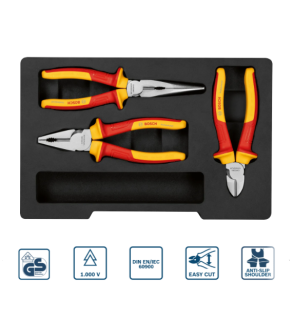 VDE JUEGO DE ALICATES MIXTOS 1600A02NG0 BOSCH
