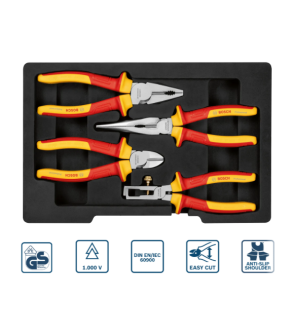 VDE JUEGO DE ALICATES MIXTO 4PZ 1600A02NG1000 BOSCH