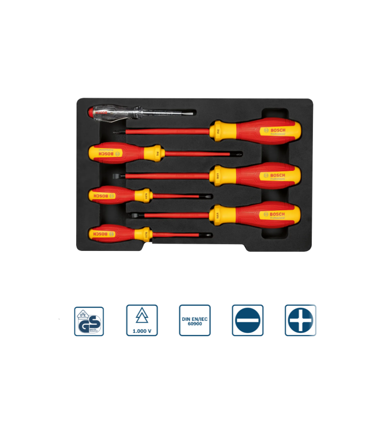 SET DE DESTORNILLADORES VDE 7PZAS 1600A02NF7 BOSCH